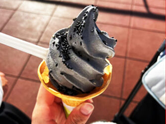 えのすいの黒ゴマソフトクリーム
